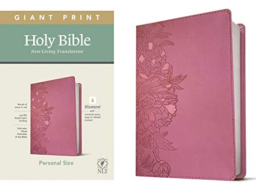 NLT Personal Size Giant Print Bible, Filament