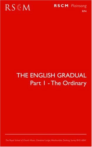 The English Gradual Part 1-The Ordinary [Paperback]