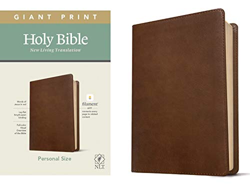 NLT Personal Size Giant Print Bible, Filament Enabled Edition (Red Letter, Leath [Leather / fine bindi]