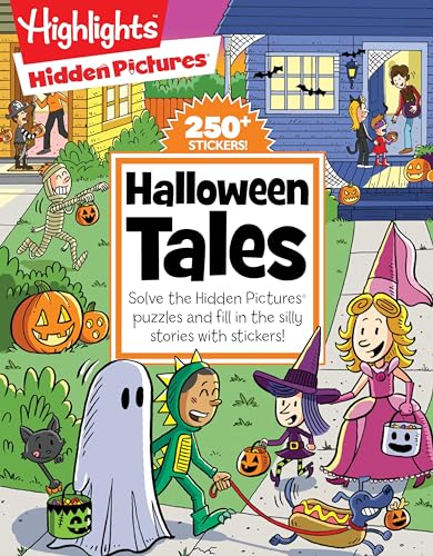 Halloween Tales: Solve 48-Pages of Hidden Pictures puzzles and Fill-in-the-Blank [Paperback]