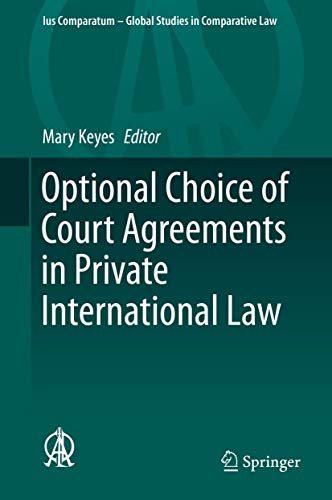 Optional Choice of Court Agreements in Private International La [Hardcover]