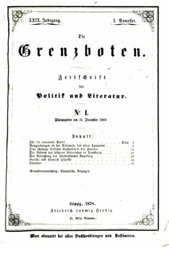 Die Grenzboten 1870 (german Edition) [Paperback]