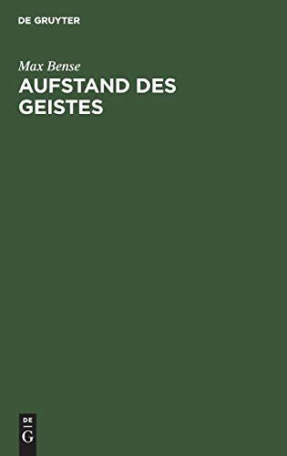 Aufstand des Geistes [Hardcover]