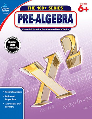 Pre-Algebra, Grades 6 - 8 (the 100+ Series ) [Paperback]