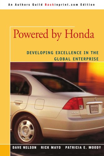 Poered By Honda Developing Excellence In The Global Enterprise [Paperback]