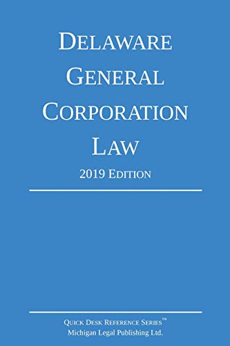 Delaare General Corporation La 2019 Edition [Paperback]