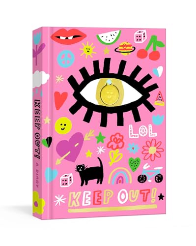 Keep Out!: A Nostalgic '90s Diary with Smiley Face Charm and Stickers [Hardcover]