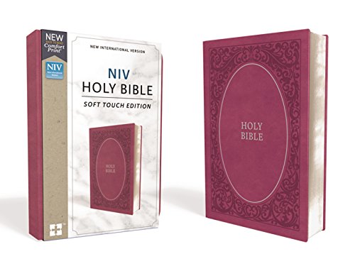 NIV, Holy Bible, Soft Touch Edition, Leathersoft, Pink, Comfort Print [Leather / fine bindi]