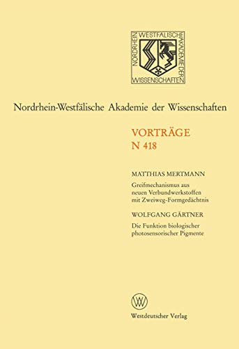 Nordrhein-Westflische Akademie der Wissenschaften Natur-, Ingenieur- und Wirts [Paperback]