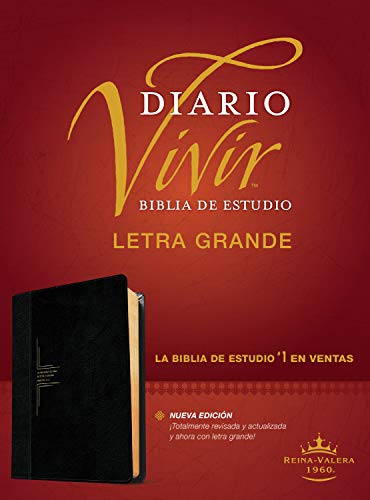 Biblia de estudio del diario vivir RVR60, letra grande [Leather / fine bindi]