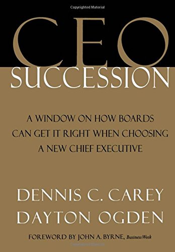 CEO Succession [Hardcover]