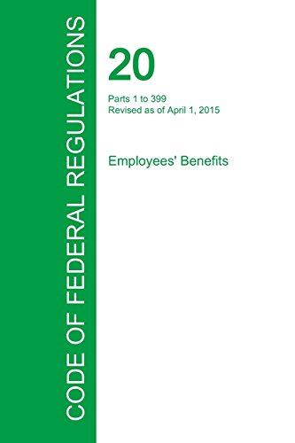 Code Of Federal Regulations Title 20, Volume 1, April 1, 2015 [Paperback]