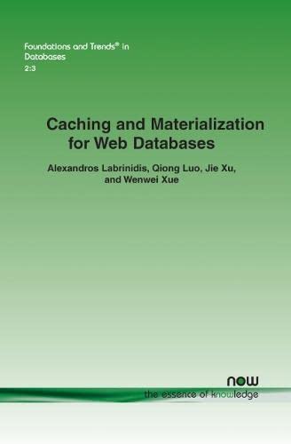 Caching And Materialization For Web Databases (foundations And Trends(r) In Data [Paperback]