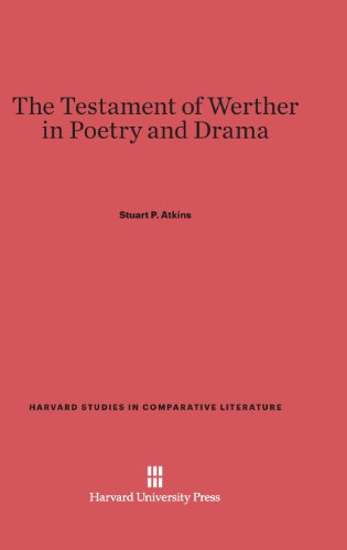 Testament of Werther in Poetry and Drama [Hardcover]