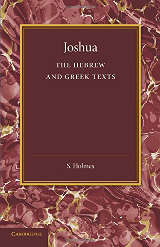 Joshua The Hebre and Greek Texts [Paperback]