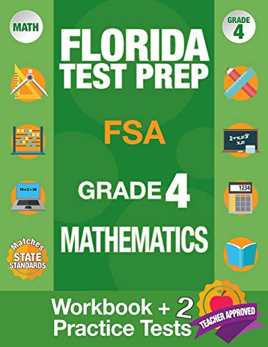 Florida Test Prep FSA Grade 4 Math  Grade 4 Math [Paperback]