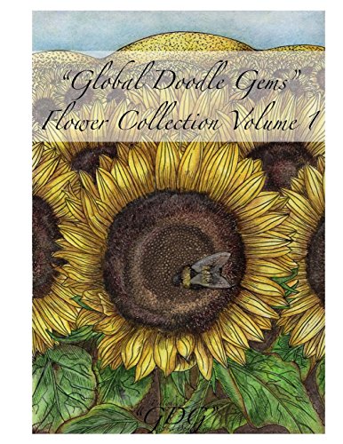 Global Doodle Gems Floer Collection Volume 1  the Ultimate Coloring Book...An  [Paperback]