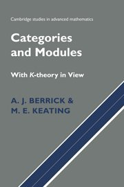 Categories and Modules ith K-Theory in Vie [Hardcover]