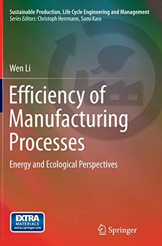 Efficiency of Manufacturing Processes: Energy and Ecological Perspectives [Paperback]