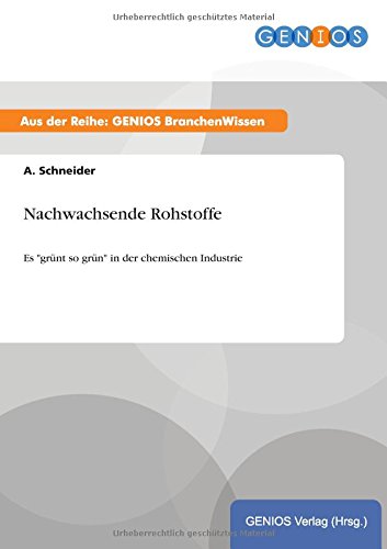 Nachachsende Rohstoffe (german Edition) [Paperback]