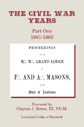 The Civil War Years Part One 1861-1862 [Paperback]