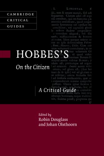 Hobbes's On the Citizen A Critical Guide [Paperback]