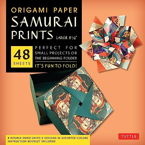 Origami Paper - Samurai Prints - Large 8 1/4  - 48 Sheets: Tuttle Origami Paper: [Loose-leaf]