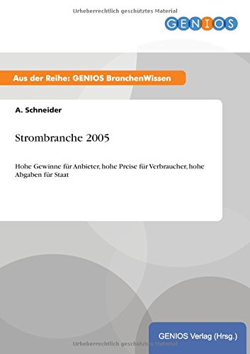 Strombranche 2005 (german Edition) [Paperback]