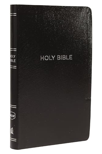 NKJV, Thinline Reference Bible, Leather-Look, Black, Red Letter, Comfort Print:  [Paperback]