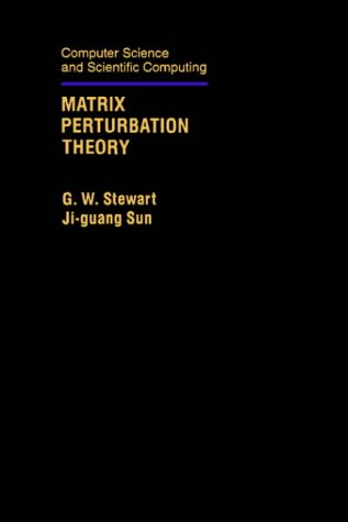 Matrix Perturbation Theory [Hardcover]