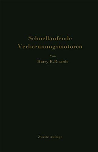 Schnellaufende Verbrennungsmotoren [Paperback]