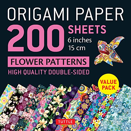 Origami Paper 200 sheets Floer Patterns 6  (15 cm) Double Sided Origami Sheets [Loose-leaf]