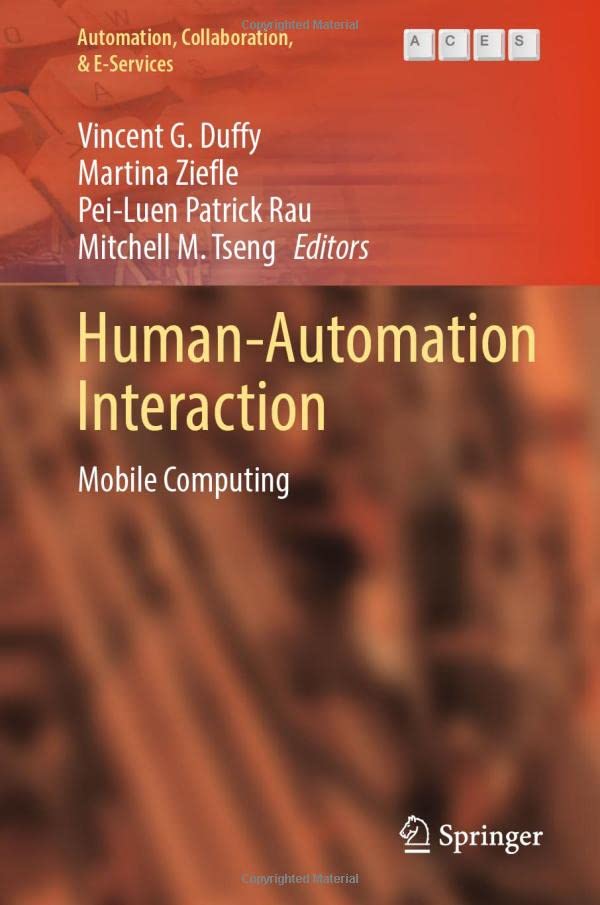 Human-Automation Interaction: Mobile Computing [Hardcover]