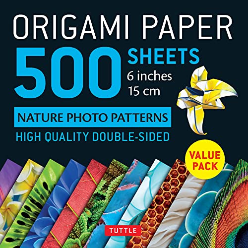 Origami Paper 500 sheets Nature Photo Pattern