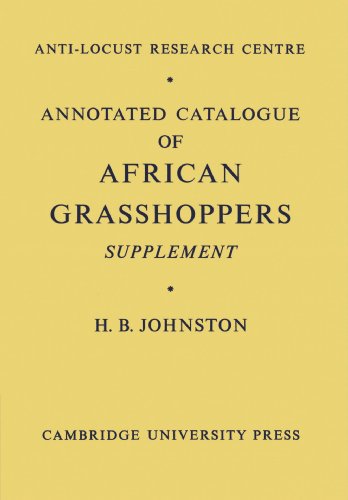 Annotated Catalogue of African Grasshoppers Supplement [Paperback]