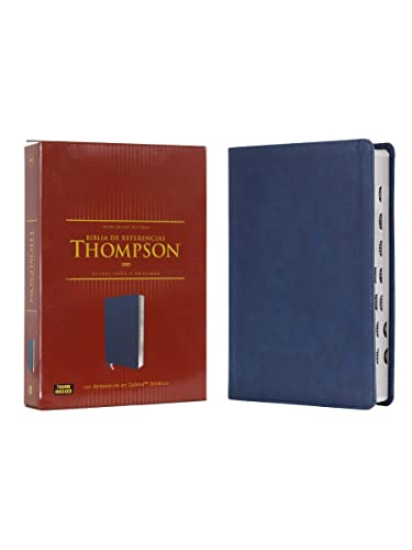 Reina Valera Revisada, Biblia de Referencia Thompson, Leathersoft, Azul a?il, Pa [Leather / fine bindi]