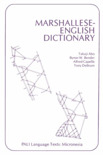 Marshallese-English Dictionary (pali Language Texts) [Paperback]