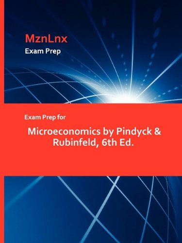 Exam Prep For Microeconomics By Pindyck & Rubinfeld, 6th Ed. [Paperback]