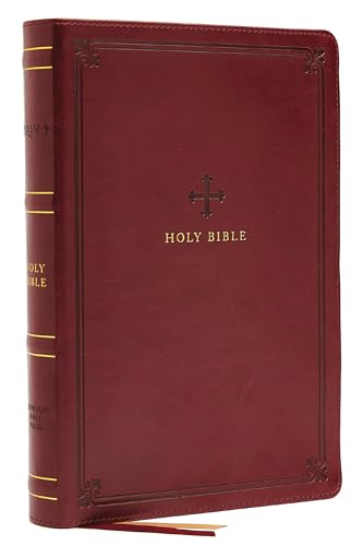 NRSV, Catholic Bible, Standard Personal Size, Leathersoft, Red, Comfort Print: H [Leather / fine bindi]