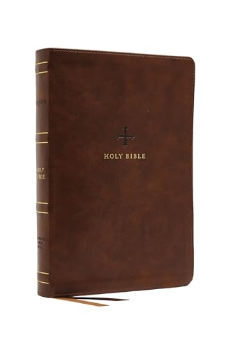 NRSV, Catholic Bible, Thinline Edition, Leathersoft, Brown, Comfort Print: Holy  [Leather / fine bindi]