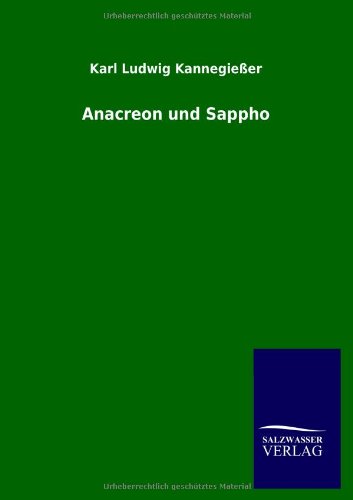 Anacreon und Sappho [Paperback]