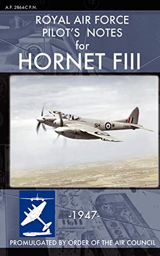 Royal Air Force Pilot's Notes For Hornet Fiii [Paperback]