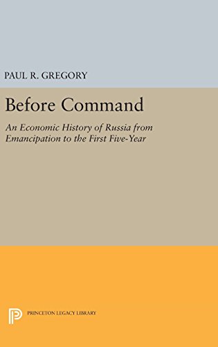 Before Command An Economic History of Russia from Emancipation to the First Fiv [Hardcover]