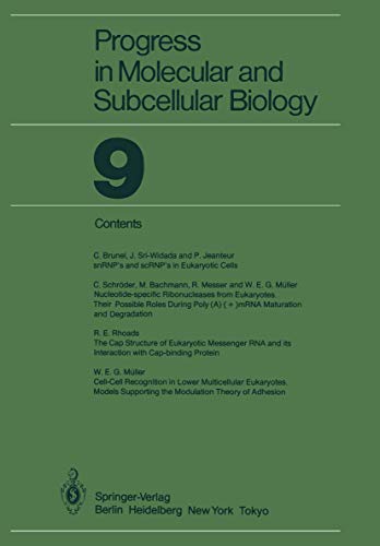 Progress in Molecular and Subcellular Biology [Paperback]