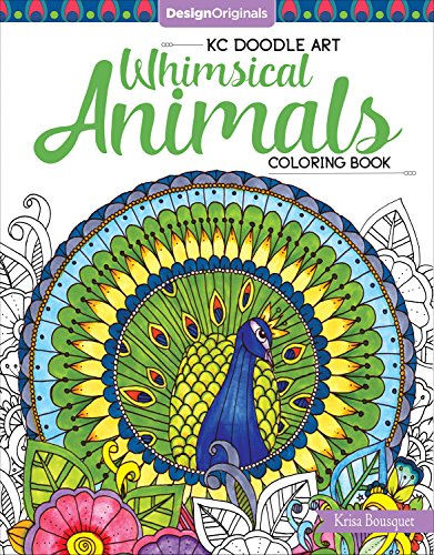 KC Doodle Art Whimsical Animals Coloring Book [Paperback]