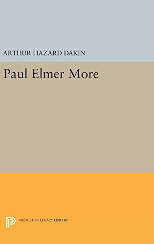 Paul Elmer More [Hardcover]