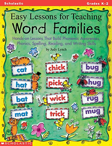 Easy Lessons for Teaching Word Families: Hands-on Lessons That Build Phonemic Aw [Paperback]