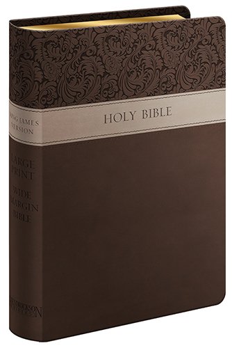 Holy Bible: King James Version Wide Margin, Imitation Leather, Flexisoft, Brown [Hardcover]