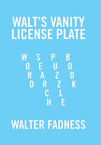 Walt's Vanity License Plate Word Search Puzzle Book [Hardcover]