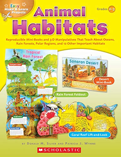 Easy Make & Learn Projects: Animal Habitats: Reproducible Mini-Books and 3-D [Paperback]